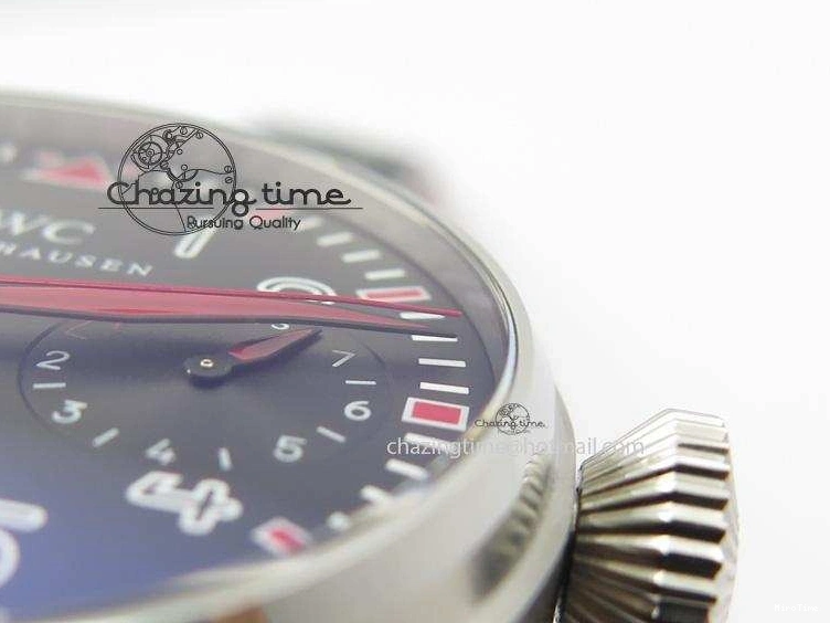 MIROTIME 0428 RelaxedFit Big Pilot Real PR IW500435 “Muhammad Ali” ZF Best Edition On Black Leather Strap A 7295